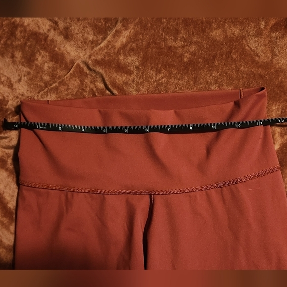 Adidas Red Wide Band XS Ankle Leggings - Picture 8 of 12